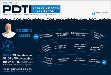 Oficina Prática de Elaboração e Atualização do PDTI para Municípios